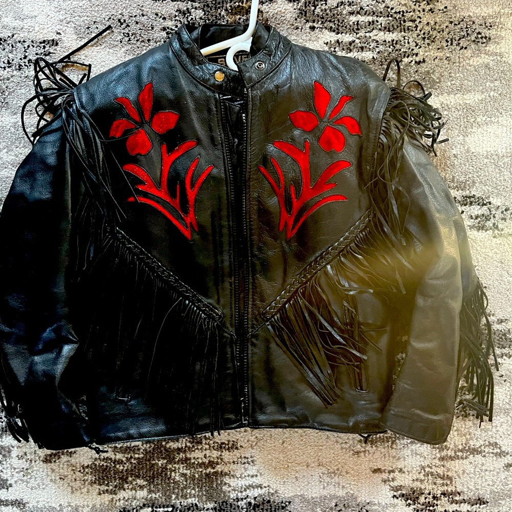Female motorcycle jacket and vest